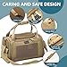 Petsfit Transportbox Katze Hund faltbar Transporttasche Hundetasche für Katzen kleine Hunde, Hochwertige Tragetasche Flugtasche Hund Katze mit Schultergurt und weiches expandierbare Kissen