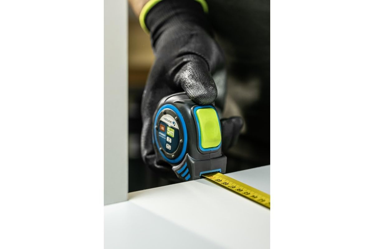 Högert Technik Taśma miernicza 5 m 19 mm autostop, nylon z magnesem HT4M401