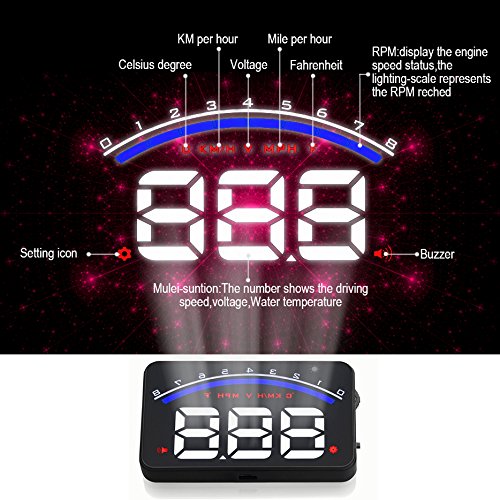 Leaning Tech M6 3.5 Multi Funzione Auto HUD Head