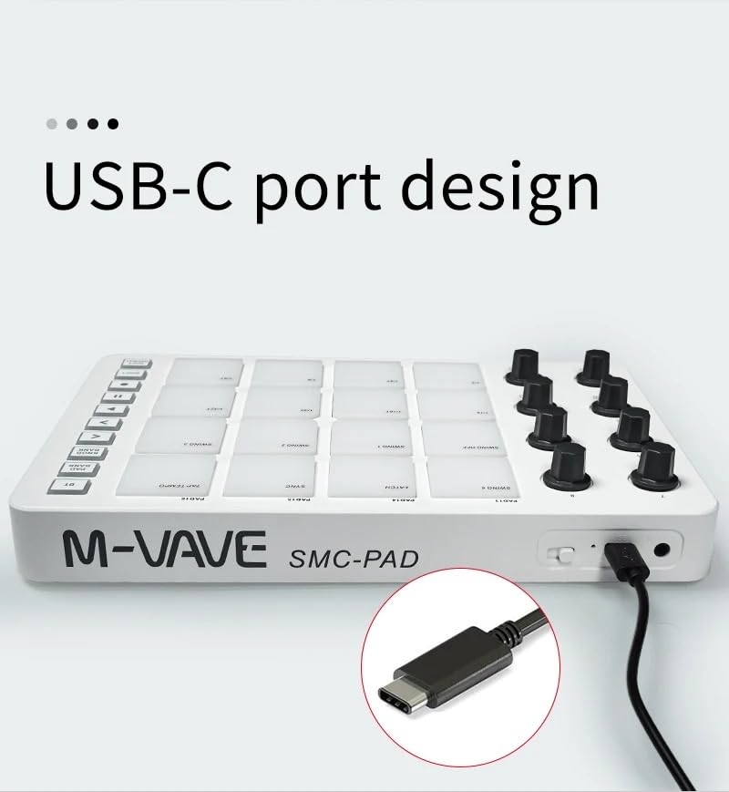 SMC-PAD MIDIパッド　M-VAVE Amazon.com: M-VAVE SMC-PAD Wireless MIDI Drum Pad Controller