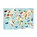 Janod Minikids World Puzzle-40 FSC Wood Magnets-1 Poster Included-Educational Game-Baby Animal Magnets-24 Months +, J05468, Multicolor