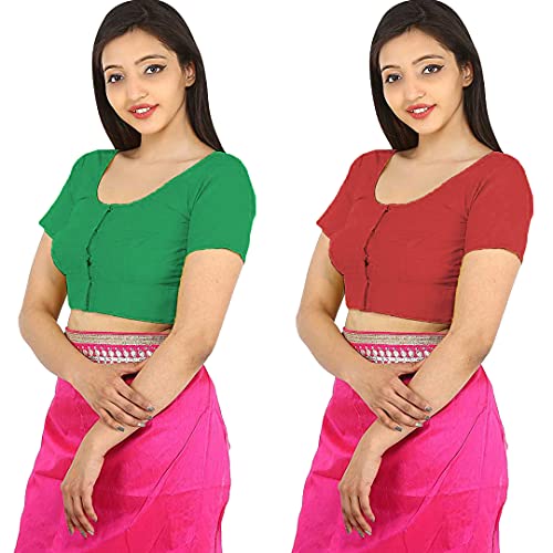 Image of Namita Women's Rubia Cotton Solid Half Sleeve Blouse