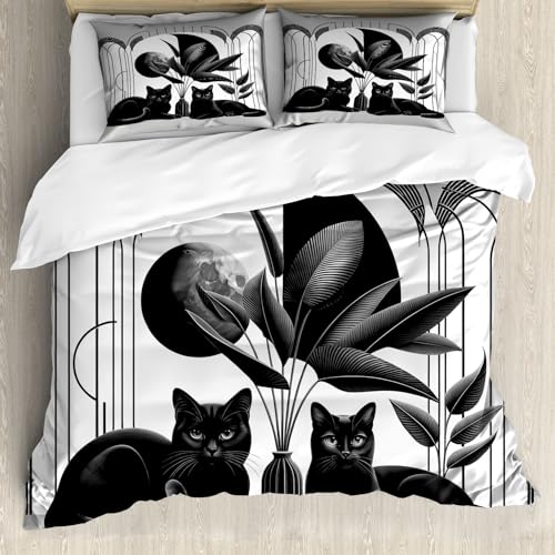 Ambesonne Cat Duvet Cover Set