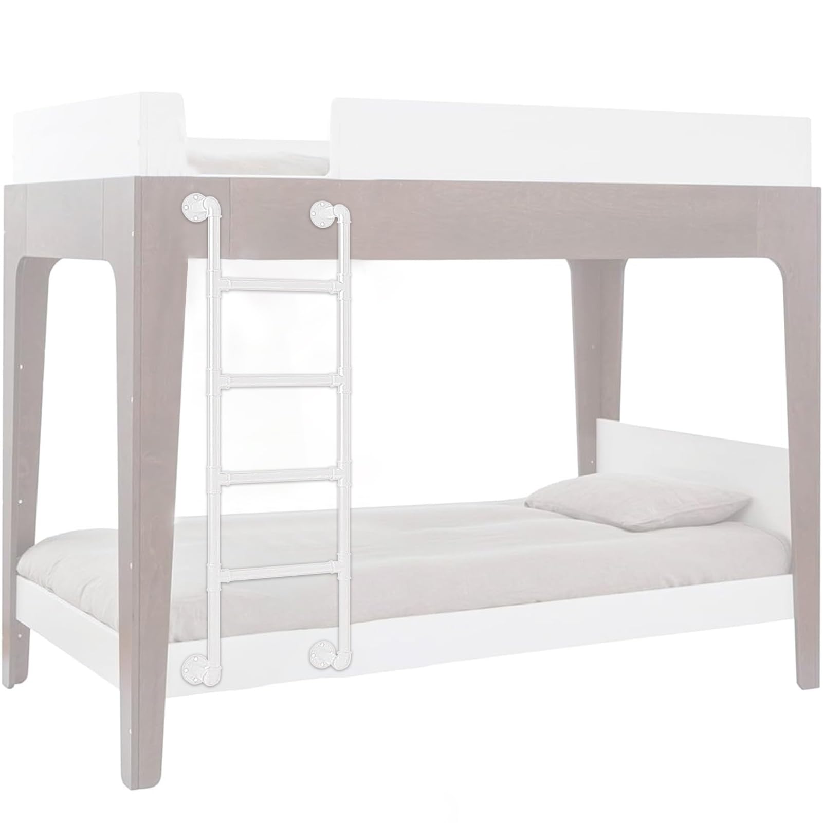 Wall Fixed Ladder, Wall Mounted Attic Ladder For Bunk Bed Metal Mounting Fittings Load 330lbs Multiple Sizes(240cm/94in)