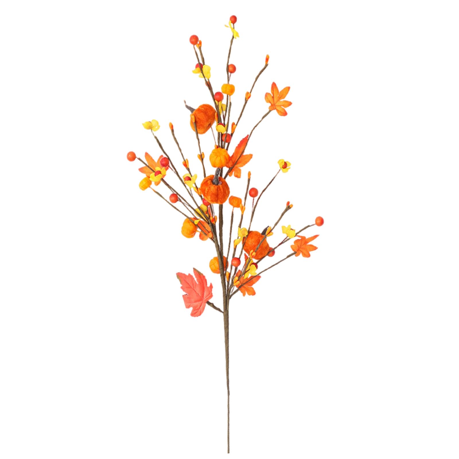 Kalttoy Artificial Branch with Pumpkins, Autumns Plant Arrangements for Thanksgiving Halloween Centerpieces Decoration Fall Decorations