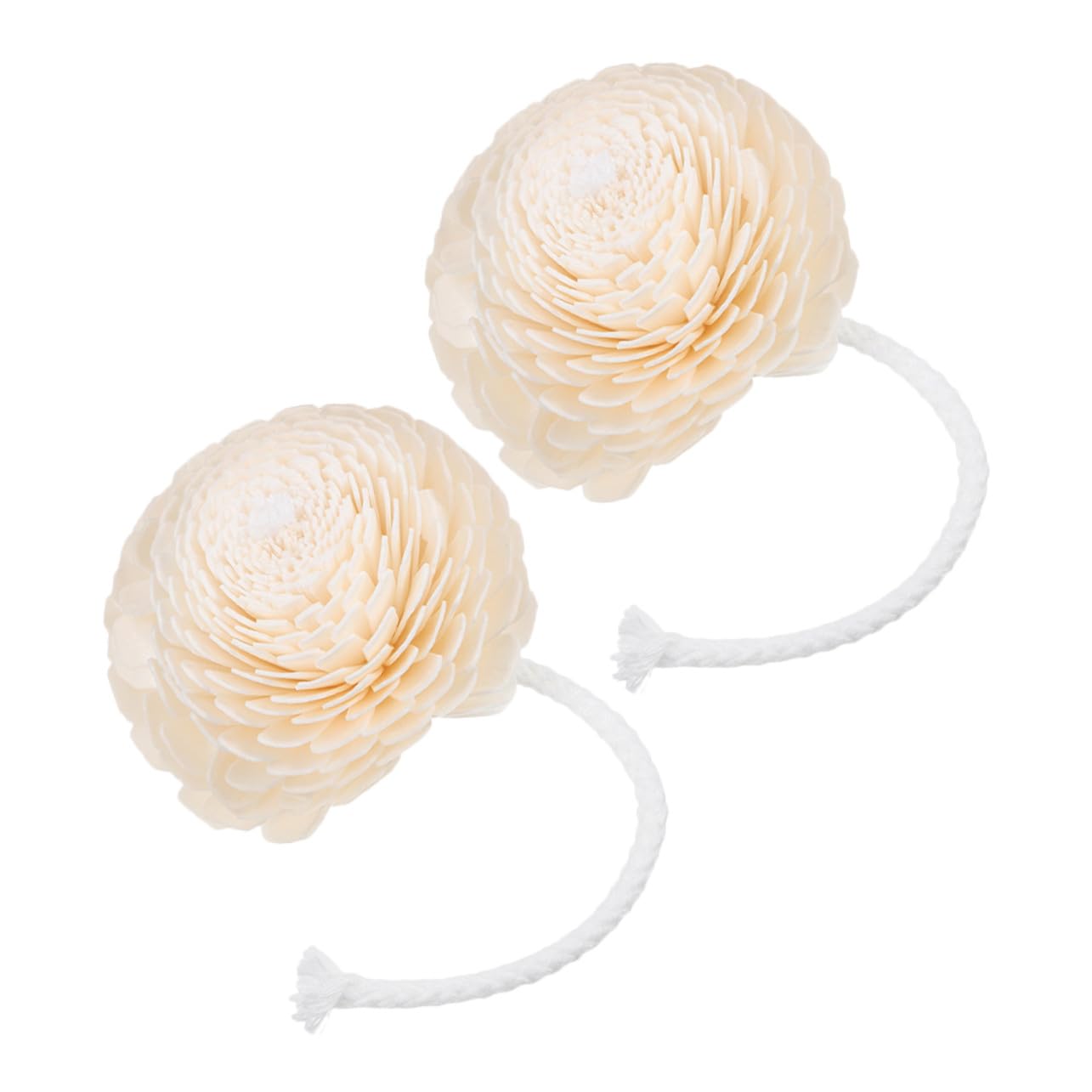 Diffuseur en corde de coton pour bouteille d'huile essentielle : lot de 2 petites fleurs de voiture
