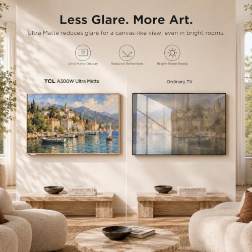 TCL 55" NXTVISION Series Picture Frame TV, Google Smart TV QLED 4K, 55A300W - image 5