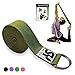 Sukhi Yoga Super Soft Yoga Strap with D-Ring, Perfect for Stretching, Holding Poses, Improving Flexibility and Physical Therapy (Green)