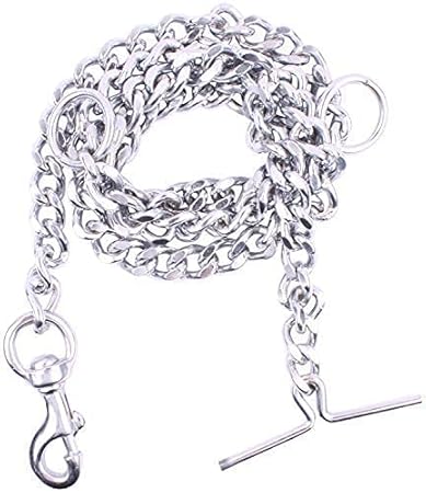 Hundur Store Dog Chain Silver Grind No.4 Heavy Weight Dogs Chain (XXL - 60inch) Dog Leash (XXL, Silver) (No.4)