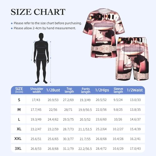 Ensemble de pyjama pour hommes à manches courtes et col rond short - 6
