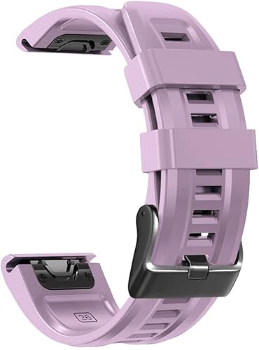 Miniatura 9 de Correa de silicona compatible con Garmin Fenix 7X6X6X Pro5X5X Plus33 HR, 1.024in de ajuste rápido, correa de silicona deportiva de repuesto para