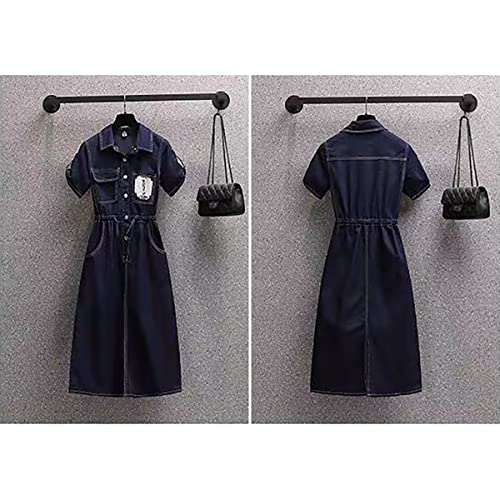 Harajuku Denim Large Denim Skirt Loose Gothic Dropped Personalized Design Spliced Casual Korean Hip Hop Irregular2