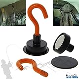 Inhalt pro Packung: 2 Stück DD-Tackle Magnet Haken 2 Stück für Zelt - Bivvy - Brolly - Schirm Magnetic Hook