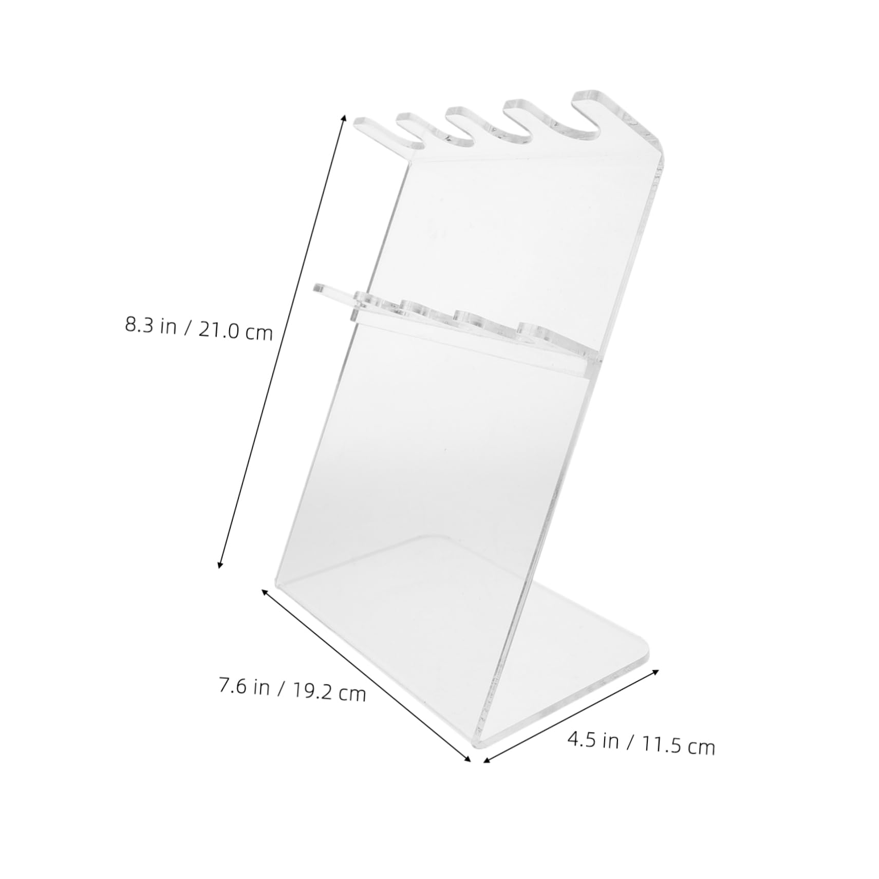 Unomor Professional Pipette Rack Z-Shaped Display Stand for Laboratory Use Sturdy Space-Saving