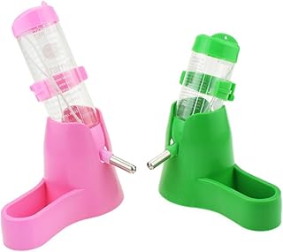 Balacoo Hamster Dispenser Mouse Hamster Water Bottle with Holder Bunny Feeder Hamster Feeder and Water Bottle Hamster disoenser Hamster cage Bunny Water Dispenser Tableware Rabbit