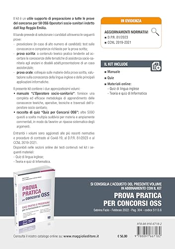 Concorso 50 Oss Asp Reggio Emilia - Teoria E Test Per La Preparazione Al Concorso - 2