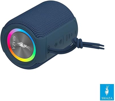 SHAZA Portable Bluetooth Speaker IPX6 Waterproof - 6W Audio Output Blue