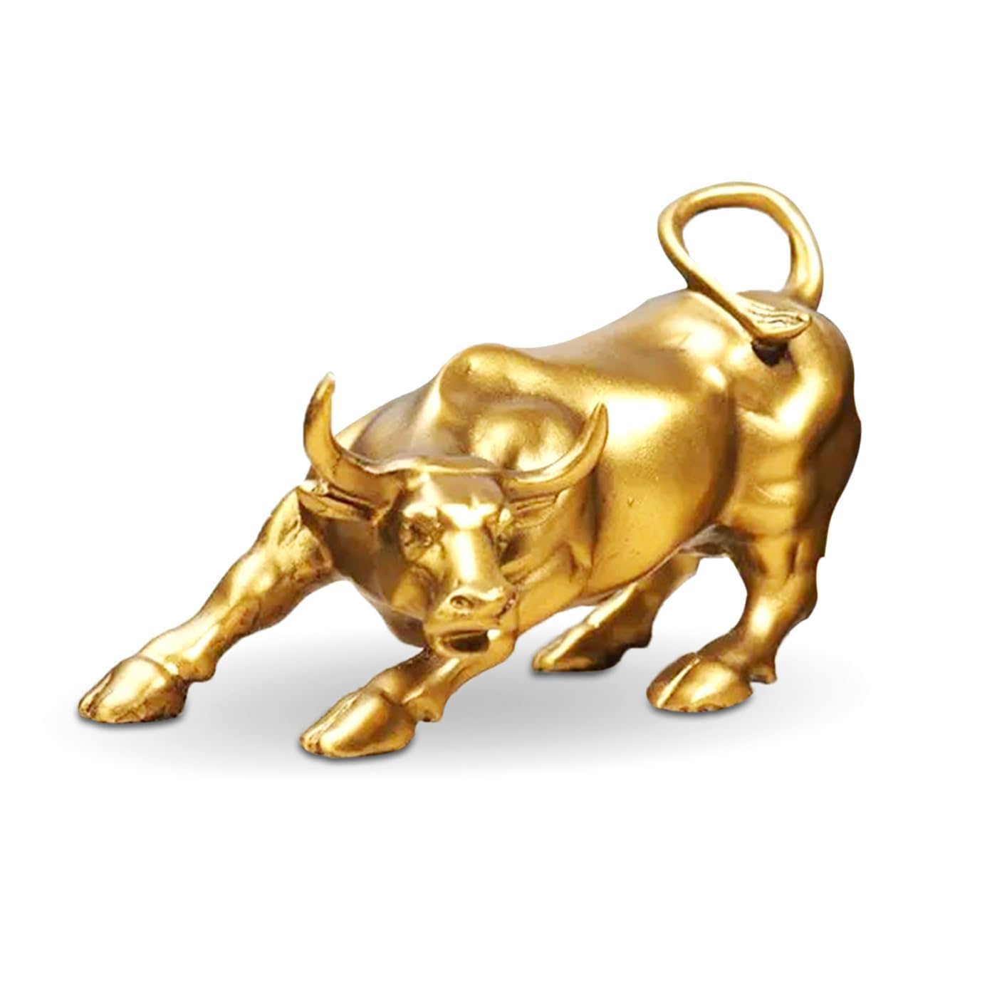 Craft N Decor Golden Bull Statue, 33 cm Decorative Showpiece, Resin Animal Figurine, 317g-image-25