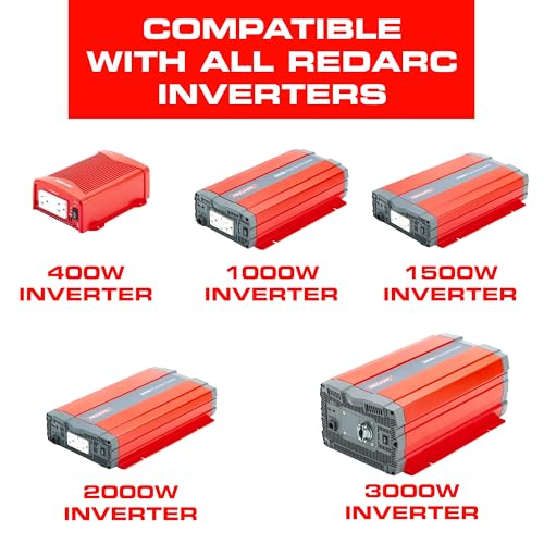 Image of REDARC Remote-RS Inverter Remote Switch, 12V Compatible, Flush-Mount Design for RS Series Pure Sine Wave Inverters, On /Off Control and Status Indicator, for RV, Truck, and Off-Grid Use