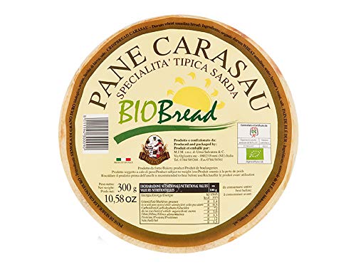 3 x 300 gr - Pane carasau biologico. Pane tipico delle quattro Barbagie - prodotto dal consorzio di produttori Il Vecchio Forno, a Nuoro