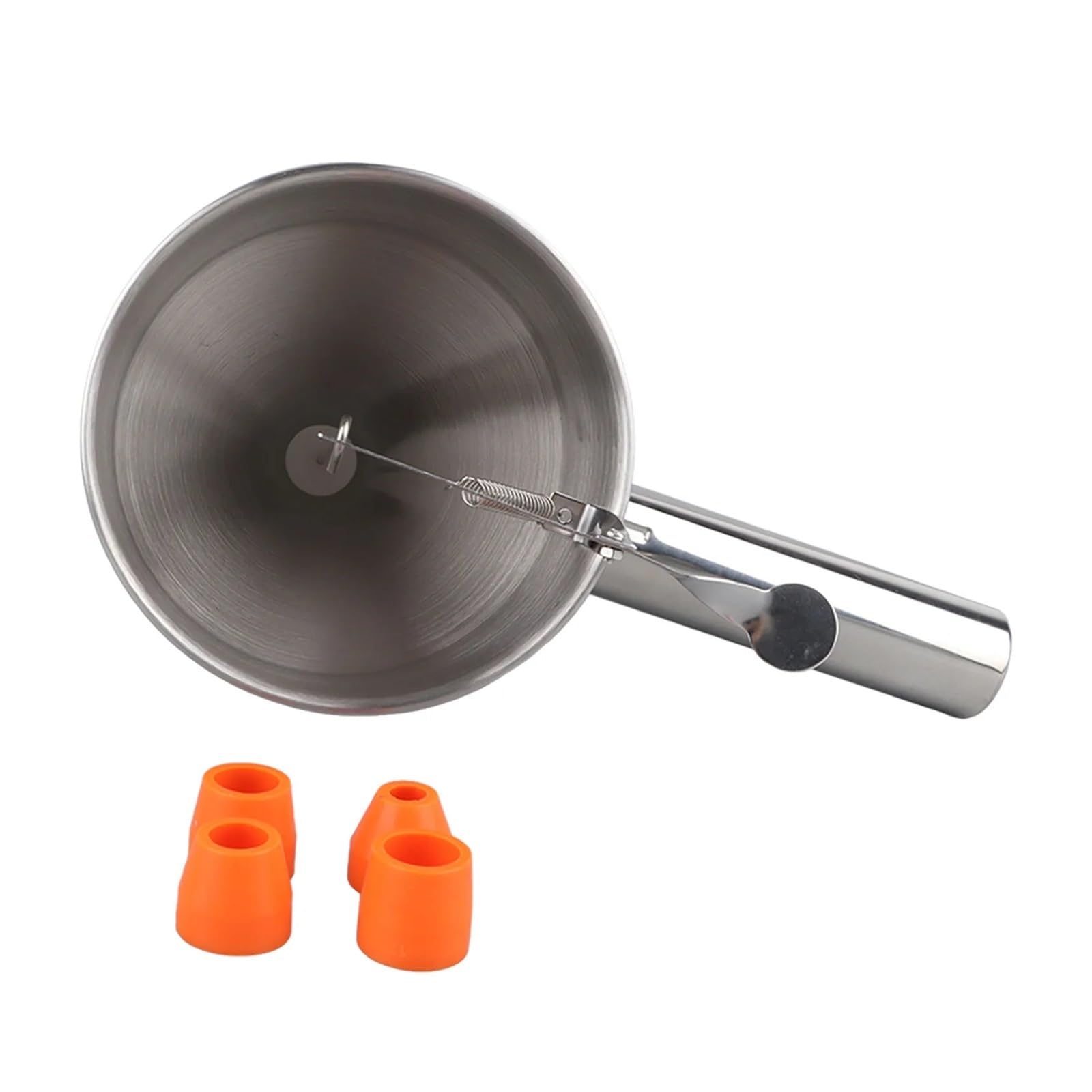Dosatore for pastella in acciaio inox for pancake con bocca in silicone da 18 mm, 4 pezzi, for, cupcake e teglie forno