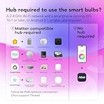 OREiN Matter Smart Light Bulb, 1600 Lumens 100W Equivalent Smart Light Bulbs, Color Changing Light Bulbs Work with Apple Home, Alexa, Google Home, SmartThings, A21 Smart Bulbs 2.4Ghz WiFi, 2Pack - Image 5