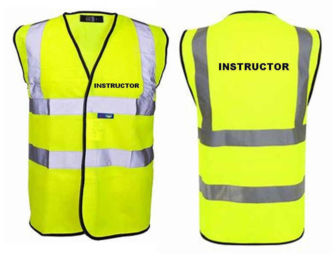 Smb Novelties Yellow Instructor Hi Vis Vest (Xl)