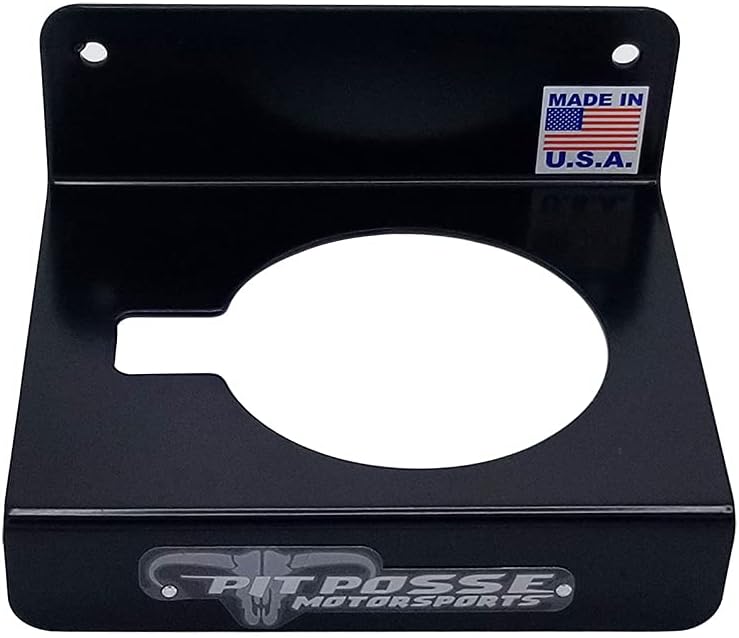 Pit Posse PP107BK Ratio Measuring Cup Caddie Caddy Holder - Made in USA - Garage Enclosed Trailer Shop Automotive Race Car Accessory Aluminum Storage Organizer Includes Mounting Hardware (Black)