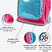 J World New York Sparkle Kids Rolling Backpack. Carry-On Luggage with Wheels, Pink
