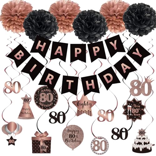 Décoration anniversaire 80 ans : kit complet pour installation facile