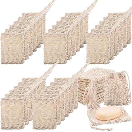Pochon en sisal naturel Rtteri lot de 150 pour la douche écologique