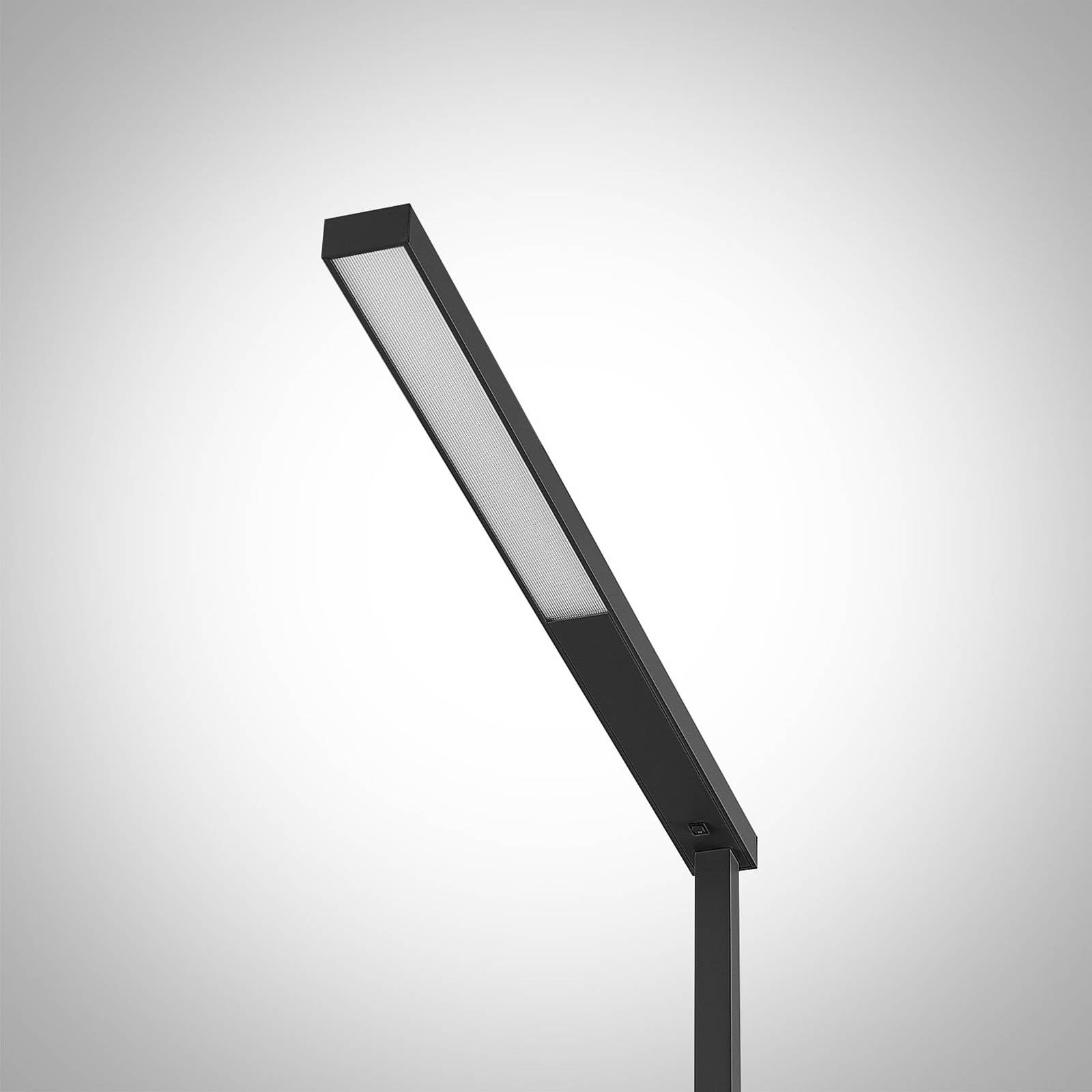 Arcchio LED Büro Stehlampe silber, Bürolampe Uplight und Downlight Deckenfluter 4498lm 4000K Standleuchte Office Büro-Stehleuchte