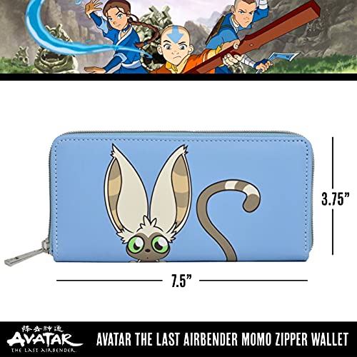 Concept One Avatar The Last Airbender Momo Peek-A-Boo Zipper Wallet, Blue #TOP4
