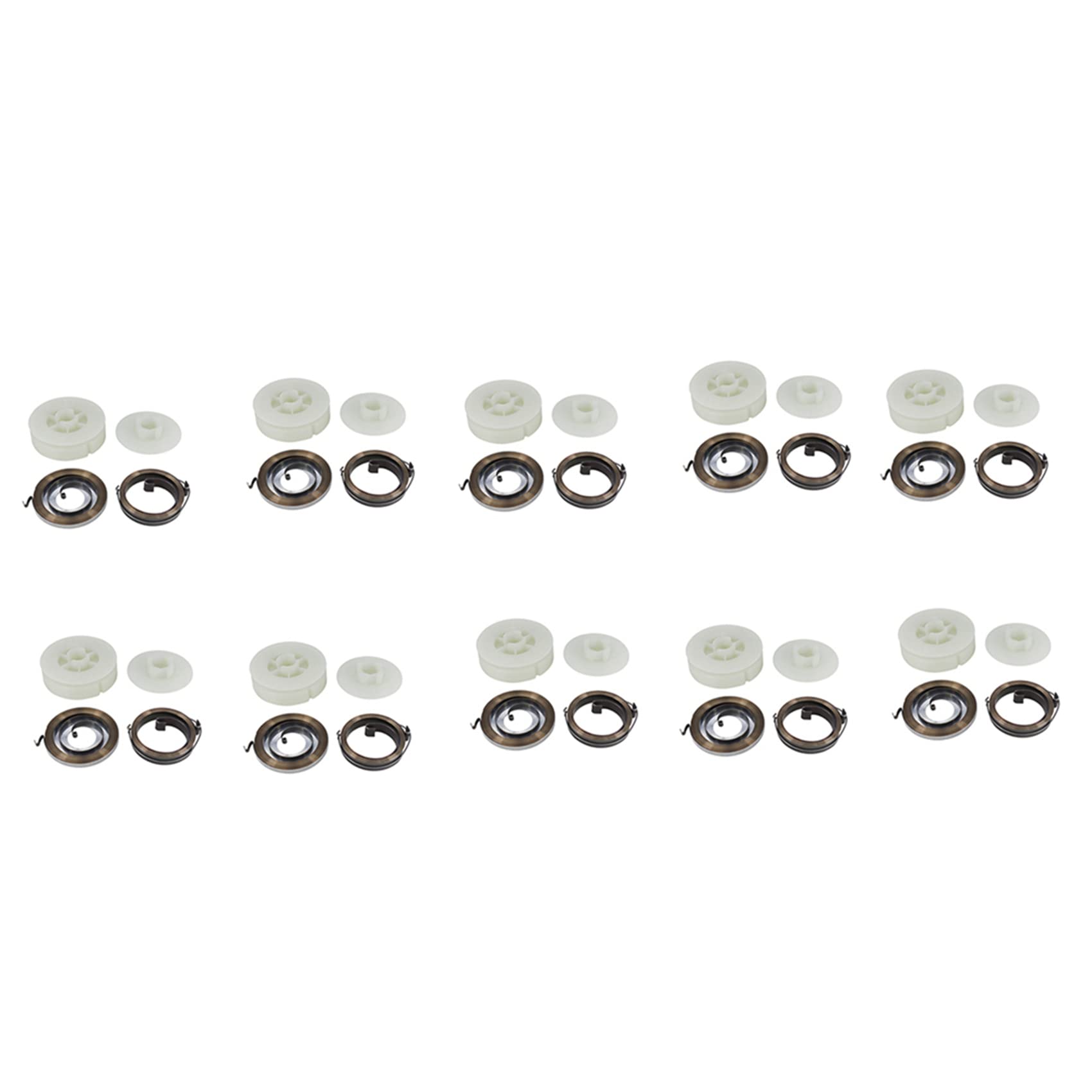 Jnchdghwa White & Black 10X Electric Chainsaw Easy Pulley With 20 Springs Fit Chainsaw For 4500 5200 5800 45Cc 52Cc 58Cc Chainsaw Parts