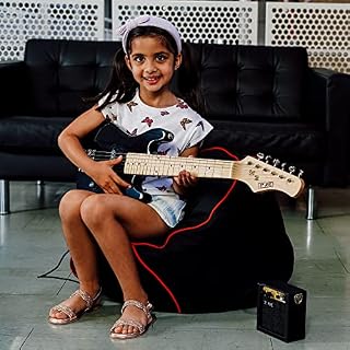 3rd Avenue Pack Guitare Électrique enfant Taille Junior 1/4 pour Débutants, Ampli Portable 5 W, Jack, Housse, Médiators et Sangle – Noir - Les Beatles, Paul McCartney, John Lennon, RIngo Starr, George Harrison 3rd Avenue Pack Guitare Électrique enfant Taille Junior 1/4 pour Débutants, Ampli Portable 5 W, Jack, Housse, Médiators et Sangle – Noir – Image 5