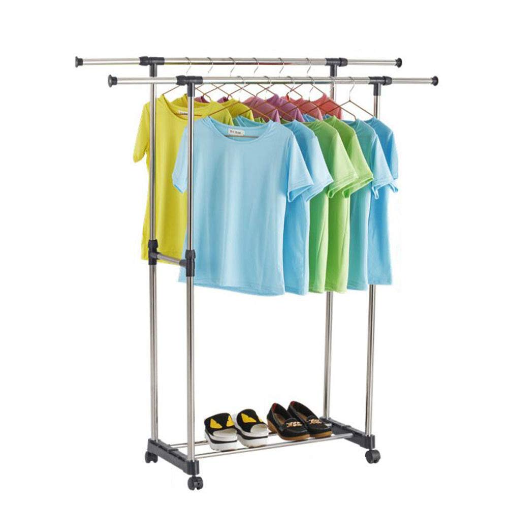 Buy Vixzero Cloth Rack 2 pole, Metal Double Pole Telescopic Clothes