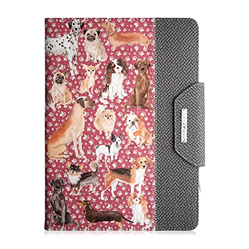 Thankscase Leather Case Compatible with iPad Pro 11 (1st Gen & 2nd Gen & 3rd Gen)/ iPad Air 4th Gen 10.9, Support Pencil Charging, Cute Dog Watercolor Painting Printed on Leather Case (Rose Foot)