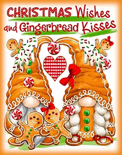 Christmas Diamond Painting Kits For Adults, 5D Diy Gnome Diamond Art Kits Gingerbread Man Full Drill Diamond Dots For Gift Wall Decor Gem Arts 12X16 Inch #TOP18