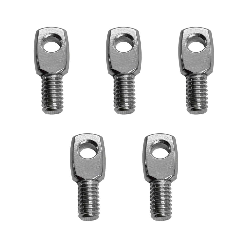 1-1/4''L T316SS Threaded Eye Tab with Set of 5 PC 5/16'' - 18 Thread Size Boat Marine
