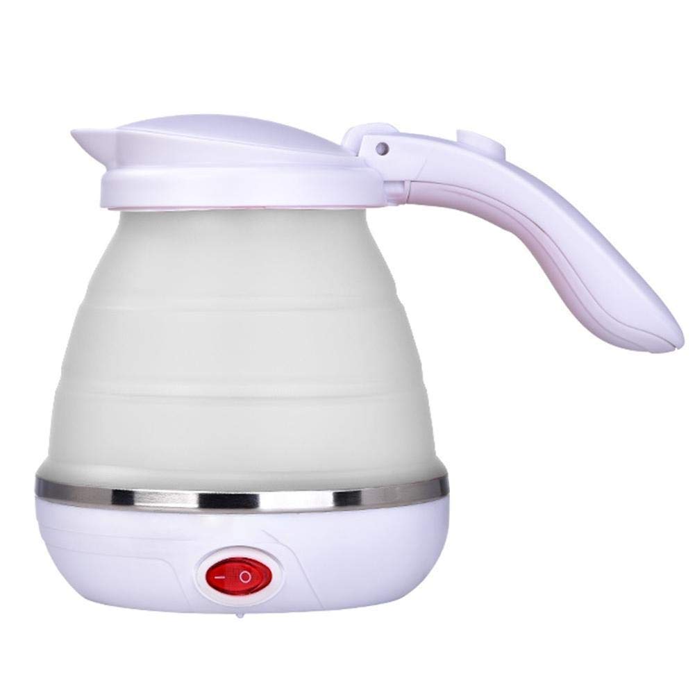 Hervidor eléctrico de acero inoxidable 304, 500 ml, plegable, de silicona de grado alimenticio, portátil, fácil de almacenar, 110-220 V (color azul) ambition elega