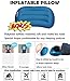 Ultralight Sleeping Pad Buckle Design Built-in Pillow Inflatable Camping Pad Mat Long-Lasting Waterproof Suitable for Camp Sleeping Bag Hammock Tent Perfect for Camping Picnic Hiking