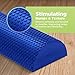 Bean Products High-Density EVA Foam Rollers | Deep Tissue Massager | Myofascial Release Textured Bumps | 18” Half Roller | Made in The USA