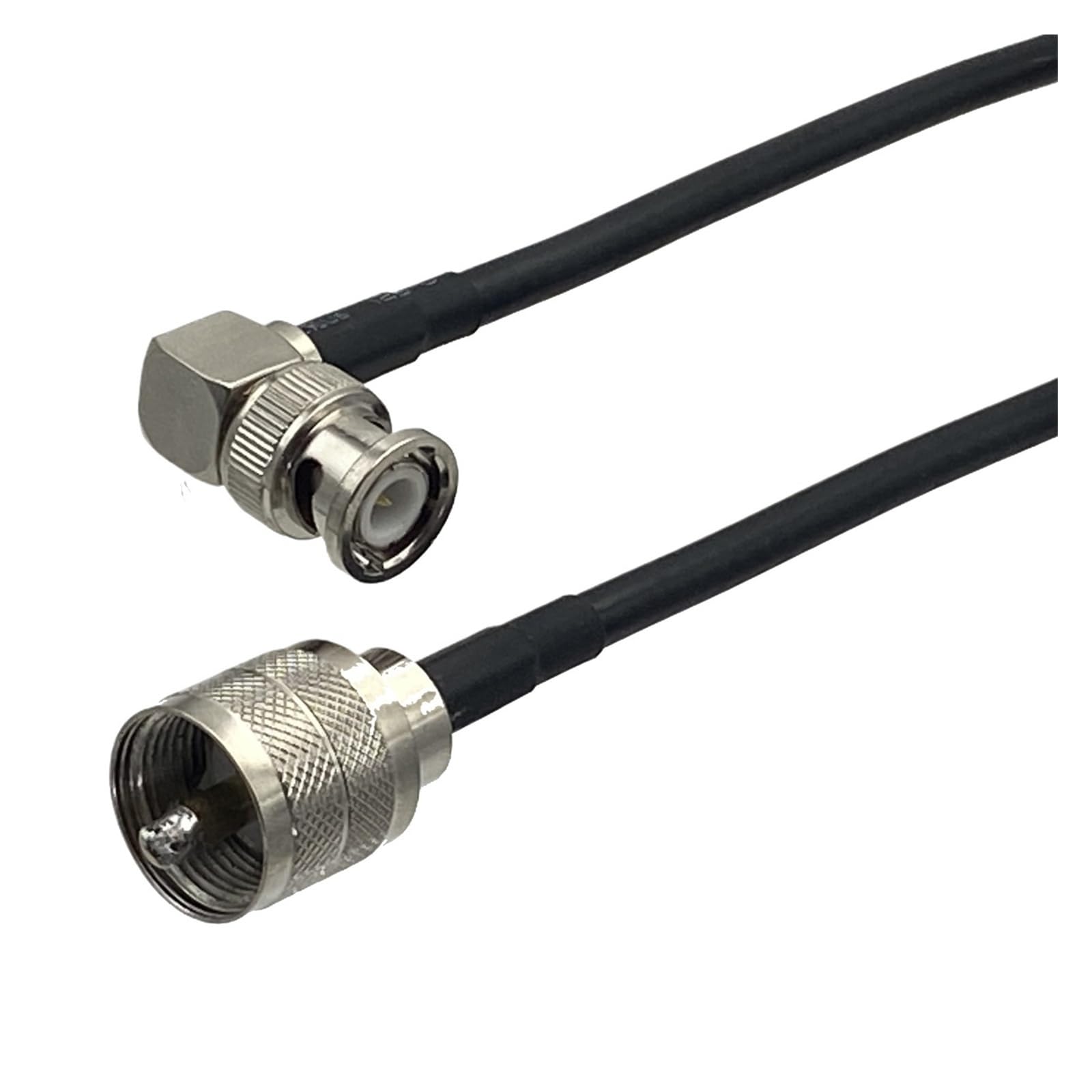 1 Pz RG58 UHF PL259 Spina Maschio A BNC Connettore Ad Angolo Retto RF Coassiale Jumper Cavo A Treccia for Antenna Radio 6 pollici ~ 40 M(20M)