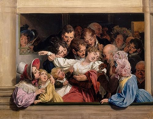 Pintura mural el efecto del melodrama en lienzo de alta calidad Boilly de 60x90cm
