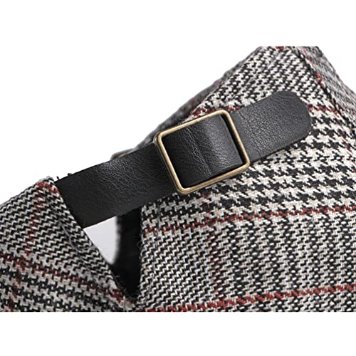 Withmoons Adjustable Newsboy Hats Cotton Tweed Ivy Flat Cap Irish Cabbie Gatsby Golf Yz30108 (Darkgrey) #TOP3