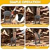 Kindling Splitter for Wood,One-Piece Molding Cast Iron Log Splitter,Manual Wood Splitter with 3 Lbs Sledge Hammer,Firewood Splitter Tool(Medium-Sized) #4