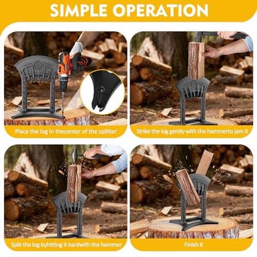 BAYQISI Cast Iron Log Splitter