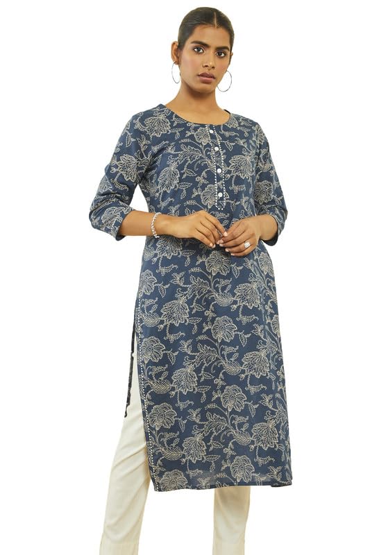 Image of Soch Women's Cotton Regular Fit Regular Kurtas