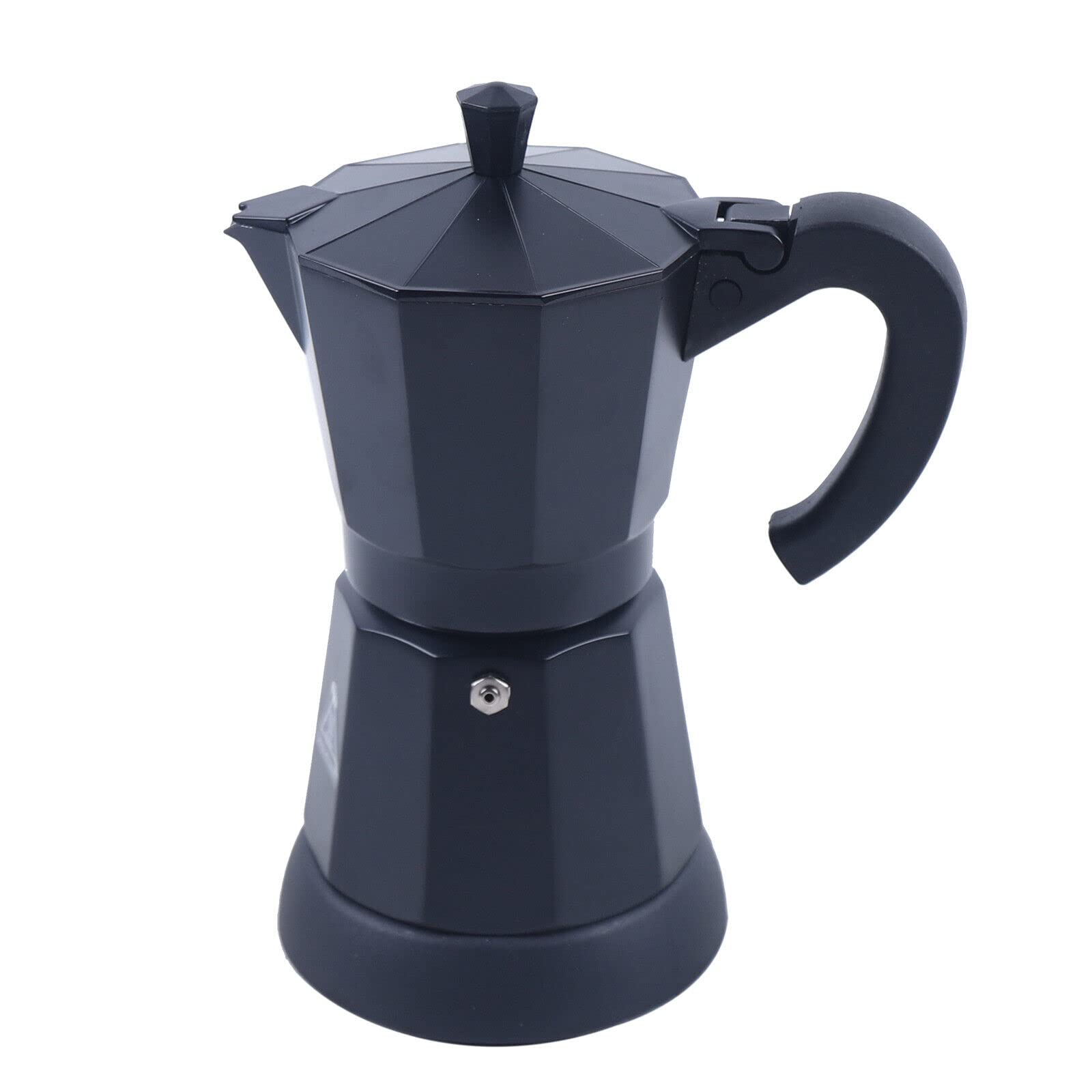 Elektrische Kaffeemaschine Espressokocher Induktion Geeignet Aluminium Mokkakanne Espressokanne Espresso Maker Set Inkl Untersetzer Schwarz
