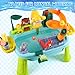 DFDKDJDU 2026 Upgraded Water Table for Toddlers 1-3, Water Table for Kids Ages 4-8 with Pump, Play Sink with Running Water, Kitchen Sink for Toddlers, Fishing Game and Outside Sensory Toys